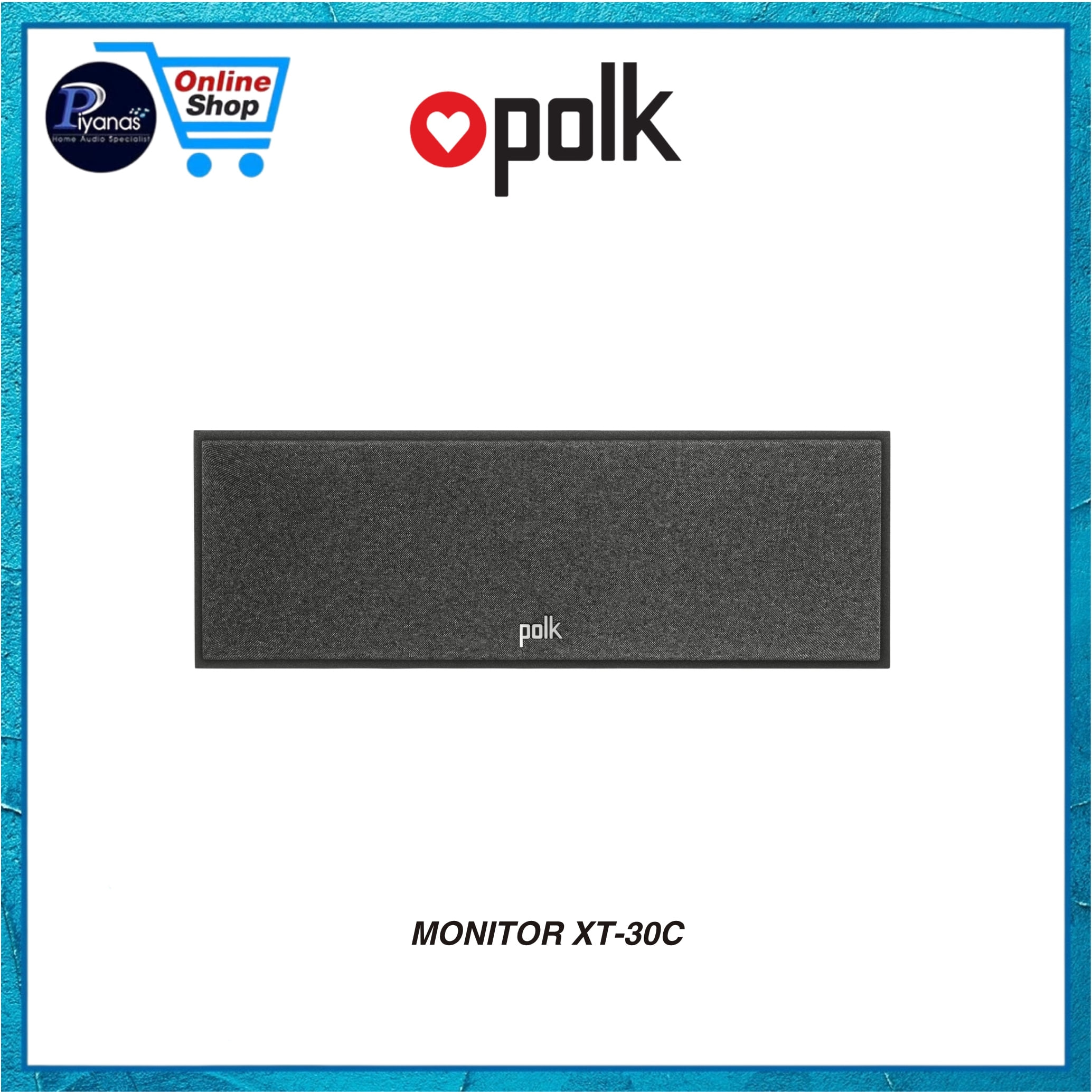 ลำโพงเซ็นเตอร์ POLK AUDIO MONITOR XT-30C สีดำ_3